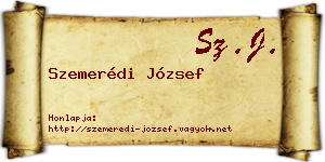 Szemerédi József névjegykártya