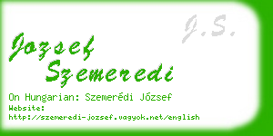 jozsef szemeredi business card