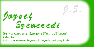 jozsef szemeredi business card